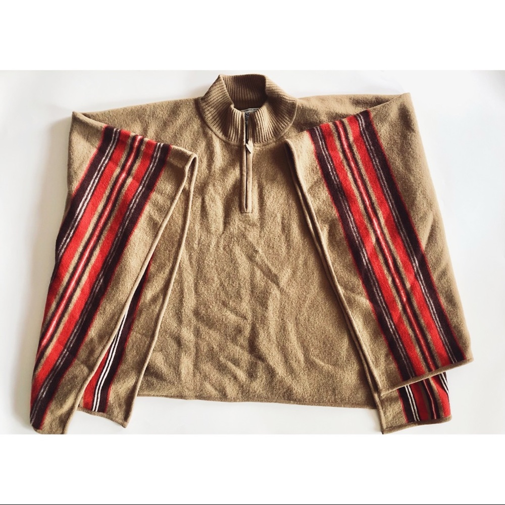 Pendleton Vintage Wool Cape Pendleton Woolen Mills One Size Tribal Blanket